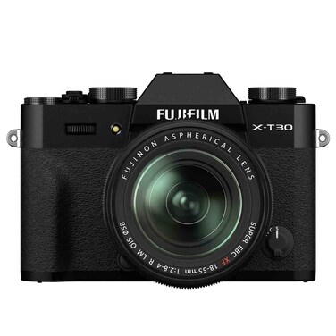 Fujifilm X-T30 II Mirrorless Camera with XF 18-55mm f/2.8-4 R LM OIS Lens, 4K Video, 26.1 MP, Black