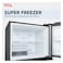 تي سي أل ثلاجة ذات البابين العلويين P550TMN سعة 550 لتر -إينوكس-