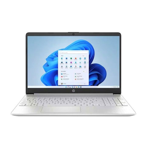 اتش بي لاب توب 15s-fq5040ne، انتل كور i7-1255U، رام 16 جيجا، 512 جيجا اس اس دي، شاشة 15.6 بوصة فل اتش دي، ويندوز 11 هوم، فضي طبيعي، لوحة مفاتيح انجليزية/عربية بإضاءة خلفية - 6H5P9EA#ABV