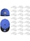 KASTWAVE 24 Pack Adhesive Hat Hooks for Wall, Strong Hat Rack for Baseball Caps, Hat Organizer Display for Home Decor, Hat Hold Hanger for Wall, Door, Closet, No Drilling - USA Patented (White)