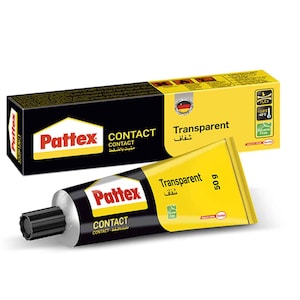 Pattex Contact Glue Tube 50g Strong Bond Adhesive All-Purpose Glue for Wood, Metal, Rubber, Leather & Porcelain Instant Grip with Anti-Clog Cap