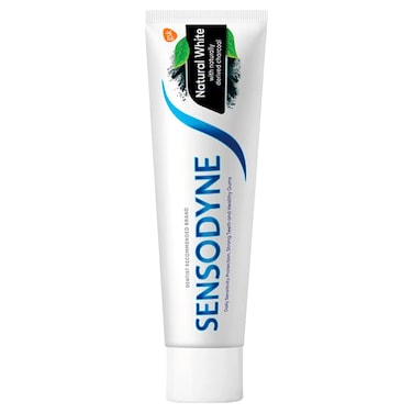 Sensodyne Natural White Toothpaste with Naturally Derived Charcoal, 75ml