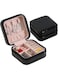 Mini Jewelry Storage Box Portable Home Travel Earrings Necklace Storage Case for Women Ring Organizer PU Leather Display Case