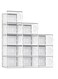 SEE SPRING XX-Large Shoe Storage Box Fit Size 13, Clear Plastic Stackable Shoe Organizer for Closet, Space Saving Sneaker Shoe Rack Containers Bins Holders for Entryway, Under Bed, 12 Pack Clear
