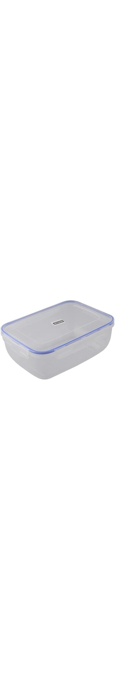 Delcasa DC2576 Cook and Lock Rectangular Storage Container, 4000 ml Capacity, Transparent