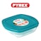 Pyrex Cook&amp;Store 1L Squared Roaster with Lid for Versatile Cooking and Storing