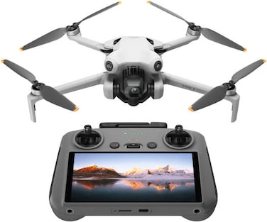 DJI Mini 4 Pro (DJI RC 2) Drone with RC 2 Controller, 4K/60fps HDR Camera, 34 mins Flight Time, 20 km Max Transmission Range, ActiveTrack 360&deg;, OMNI Vision Sensing, 249g Weight, White