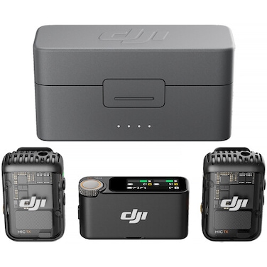 DJI Mic 2 (2 TX + 1 RX + Charging Case) Wireless Microphone (International Version)