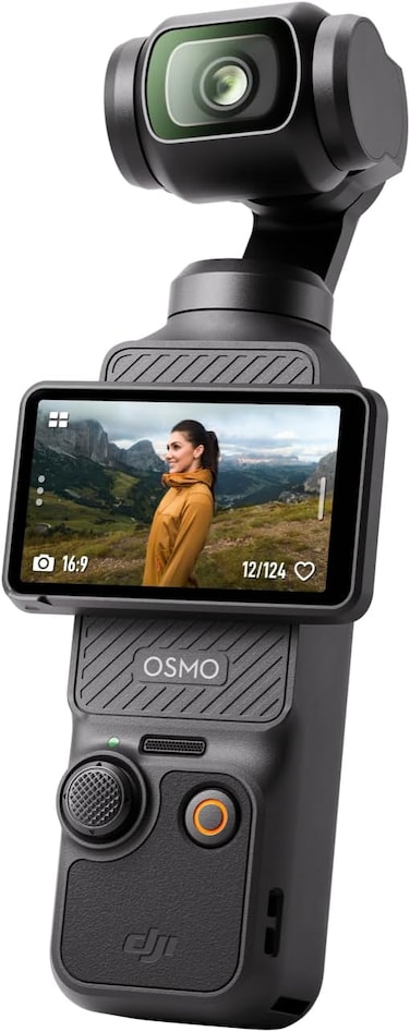 DJI Osmo Pocket 3, Vlogging Camera with 1'' CMOS &amp; 4K/120fps Video, 3-Axis Stabilization, Face/Object Tracking, Fast Focusing, 2" Rotatable Touchscreen, UAE Version with Official Warranty Support   3-Axis Stabilization, Fast Focus, Face/Object Tracking, Small Video Camera for Photography, YouTube