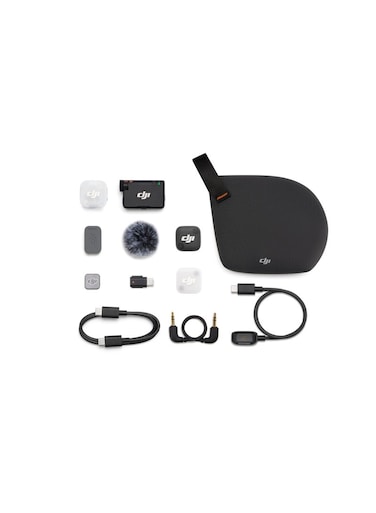 DJI Mic Mini 2 (1 TX + 1 Mobile RX + Charging Case), Wireless Lavalier Mic for iPhone 17/16/15 &amp; Android/Tablet/PC, Plug-And-Play, 24h Battery, Ultralight, Noise Cancelling, Vlog, Live Streaming