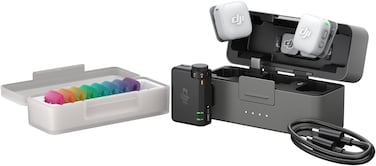 DJI Mic Mini 2 (2 TX + 1 Mobile RX + Charging Case), Wireless Mic for iPhone 17/16/15 &amp; Android/Tablet/PC, Plug-And-Play, 90h Battery, 300m Transmission, Noise Cancelling, Vlog, Streaming