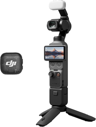 DJI Osmo Pocket 4 Creator Combo, Pocket Gimbal Vlog Camera