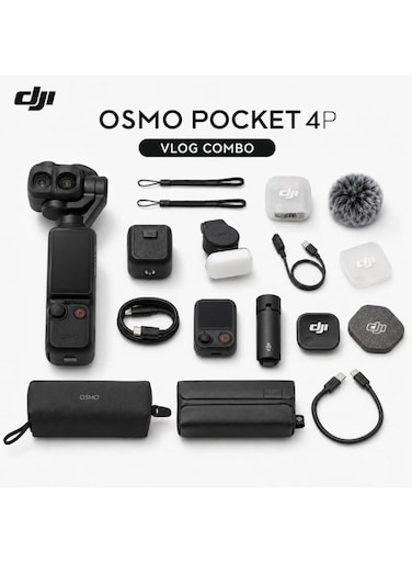 DJI Osmo Pocket 4P (Pro) Vlog Creator Combo &ndash; 4K Pocket Gimbal Camera