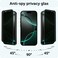 Muzz IPhone 16 Privacy Screen Protector, 3-Pack, 9H Hardness, Anti-Spy, Full Coverage, Case Friendly, Anti-Shatter (iPhone 16 (6.1inch))