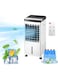 Evaporative Air Cooler, TDOO Cooling Fan with 3 Modes &amp; 3 Speeds, Windowless Air Conditioner with 12-H Timer Remote Control, White