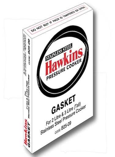 Gasket Tall Stainless Steel Contura Pressure Cooker - 2-3 L (Black), 3 Liter