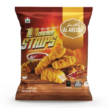 العريش شرائح الدجاج زينغ حارة ومقرمشة 700 غرام