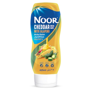 Noor Jalapeno Cheddar Cheese Sauce, Squeezy Bottle, 425ml