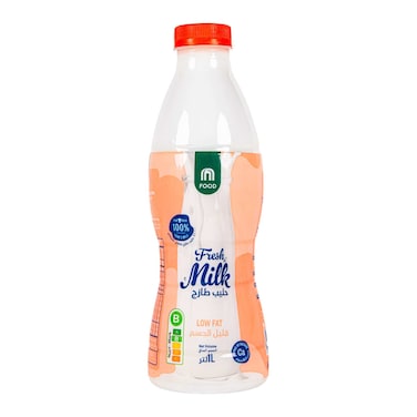 Carrefour Low Fat Fresh Milk, 1L