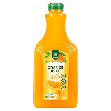 M Food Fresh Orange Juice No Added Sugar, 1.5L