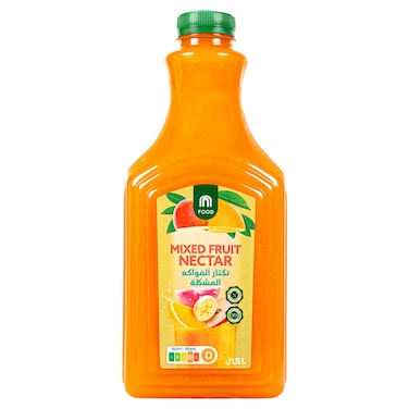 M Food Fresh Juice Mixed Fruit Nectar, 1.5L