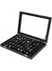TAME Jewelry Tray, Ring Organizer for Jewelry, 100 Slots Ring Holder Organizer Box, Jewelry Tray Organizer With Studs, Ring Storage Box Display Case Organizer Box with Transparent Lid