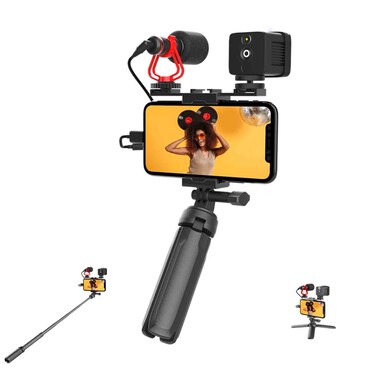 MOZA MVK Series Vlogging Kit with Stabilizer, Black, MVK02