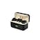 Wireless Dual Microphone System with Digital Display, Charging Case, TX Mode, Black