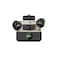 Wireless Dual Microphone System with Digital Display, Charging Case, TX Mode, Black