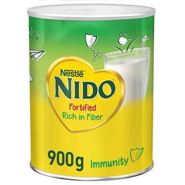 Nestle Nido Fortified Milk Powder Rich In Fiber Pouch 900g