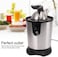 Electric Citrus Juicer 130W with Stainless Steel Body &amp; Anti-Drip Spout