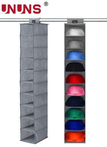 Hanging Closet Organizer and Storage Shelves,Organizer Rack 10 Shelf Wardrobe Clothes Organizer Closet Shelf, Storage Organizer