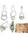 OHM Music Theme Cookie Cutter Dough Clay Cake Fondant Cutter Music Instruments Drawing Stencils Painting Stencils (Music Instruments)