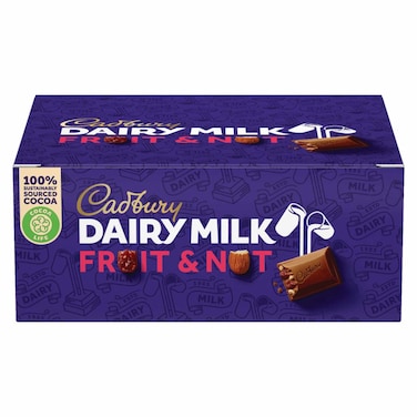 Cadbury Dairy Milk Fruit and Nut Chocolate, 35g Pack of 12