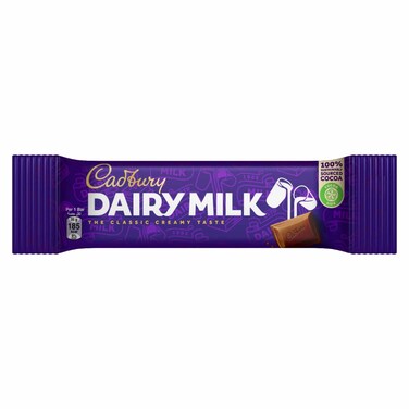Cadbury Dairy Milk Plain Milk Chocolate, 35g
