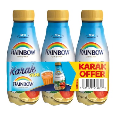 Rainbow Original Evaporated Milk 133ml Pack of 3