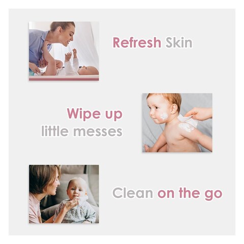 Cool &amp; Cool Water Baby Wipes, 96 Count, Fragrance-Free