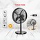 Inch Table Fan with 4 Blades, 3 Speed Control, Silent Operation, 35W Powerful Airflow Fan