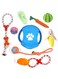 ECVV 10PCS Dog Toys for Aggressive Chewers, Cute Squeaky Dog Toys, Durable Rope Toys for Dogs, Treat Ball, Non-Toxic Puppy Teething Chewing Toys