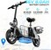 WIND HORSE C2 Adult Foldable Electric Scooter, 450W Brushless Hub Motor, 36V 8AH Battery, 25-35 KM/h Speed, Carbon Alloy Frame, Disk Brakes, 12.5&rdquo; Tires, Rear Basket, Unisex E-Scooter with Seat