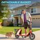 WIND HORSE C2 Adult Foldable Electric Scooter, 450W Brushless Hub Motor, 36V 8AH Battery, 25-35 KM/h Speed, Carbon Alloy Frame, Disk Brakes, 12.5&rdquo; Tires, Rear Basket, Unisex E-Scooter with Seat