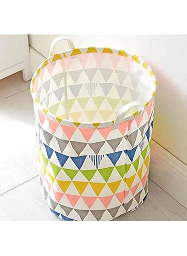 ORiTi Large Sized Waterproof Foldable Canvas Laundry Hamper Bucket with Handles