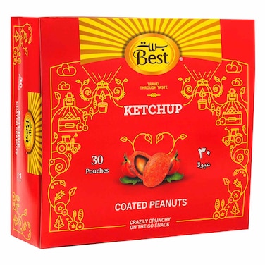 Best Ketchup Flavour Coated Peanuts, 13g Pack of 30