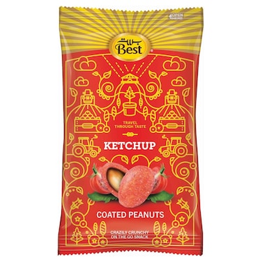 Best Ketchup Flavour Coated Peanuts, 13g