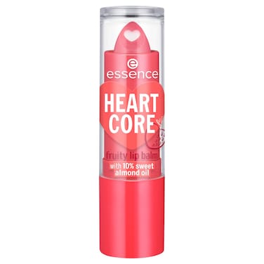essence Heart Core Fruity Lip Balm, 02 Sweet Strawberry
