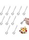 10Pcs Stainless Steel Mini Spoons, Small Spoons for Spice Jars, Tiny Scoop for Protein Powder, Coffee, Seasonings, Mini Ladles for Kitchen, Dining, Baking Accessories, 7.5cm (Silver)