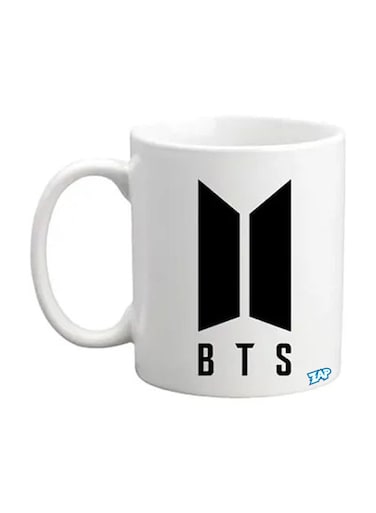 BTS Logo Printed Coffee Mug White