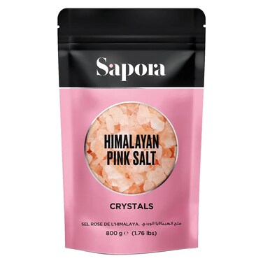 Sapora Himalayan Pink Salt Crystals, 800g