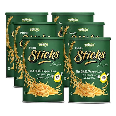 تيتو أصابع بطاطا بنكهة الفلفل الحار والليمون، 45 غرام حزمة من 6