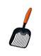 lovey Cat Litter Scoop Solid Aluminum Alloy Sifter Deep Shovel, Long Handle Cat Metal Scooper, Poop Sifting, Pooper Lifter, Kitty Pet Sifter Durable, Heavy Duty Neater Scoops for Litterbox (black 1)
